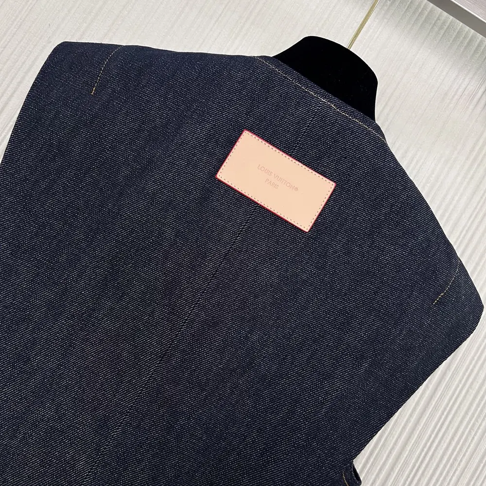 Louis Vuitton LV Women Denim Flounce Dress 1AHGY1