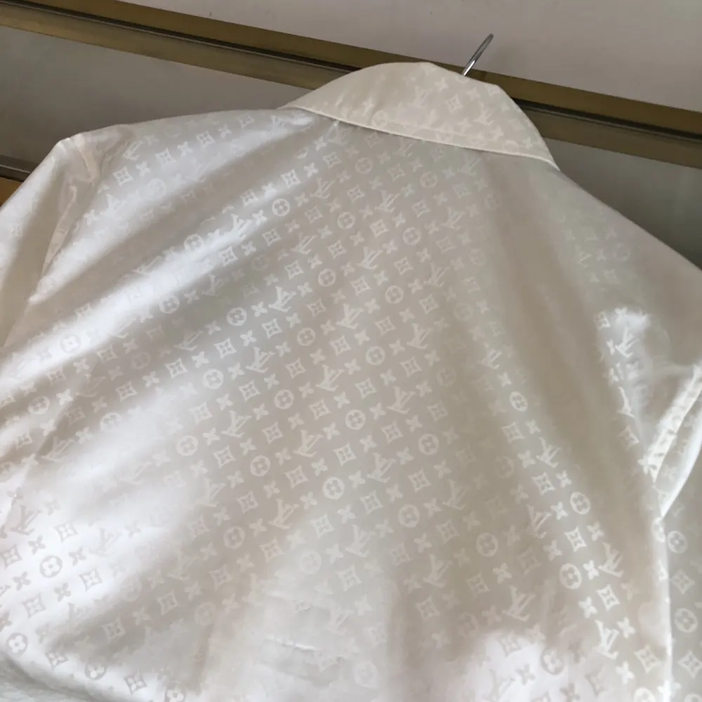 Louis Vuitton Women Monogram Long-Sleeved Silk Shirt 1AFJUE