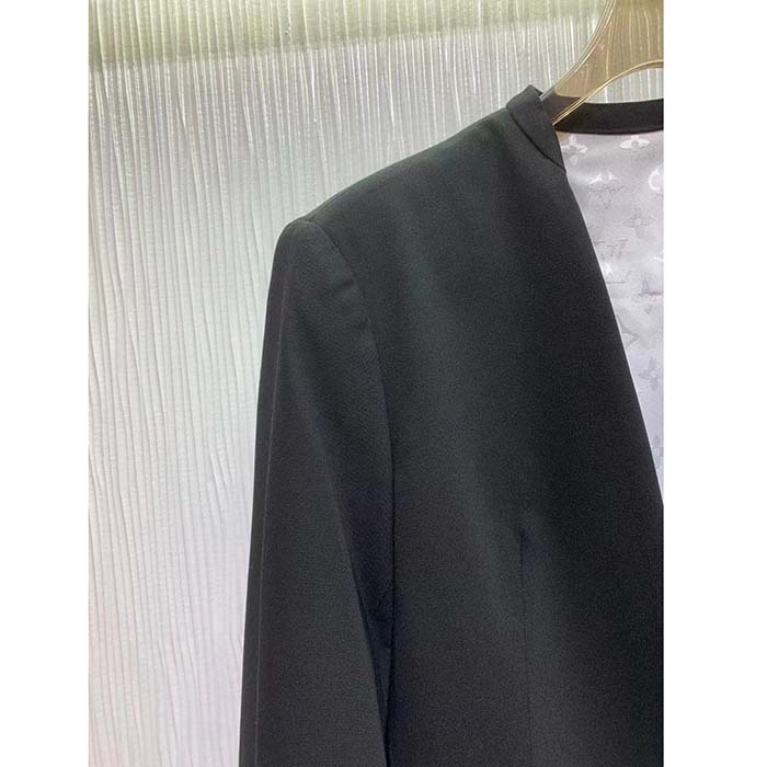 Louis Vuitton Women LV Jewel Button Tuxedo Jacket Black