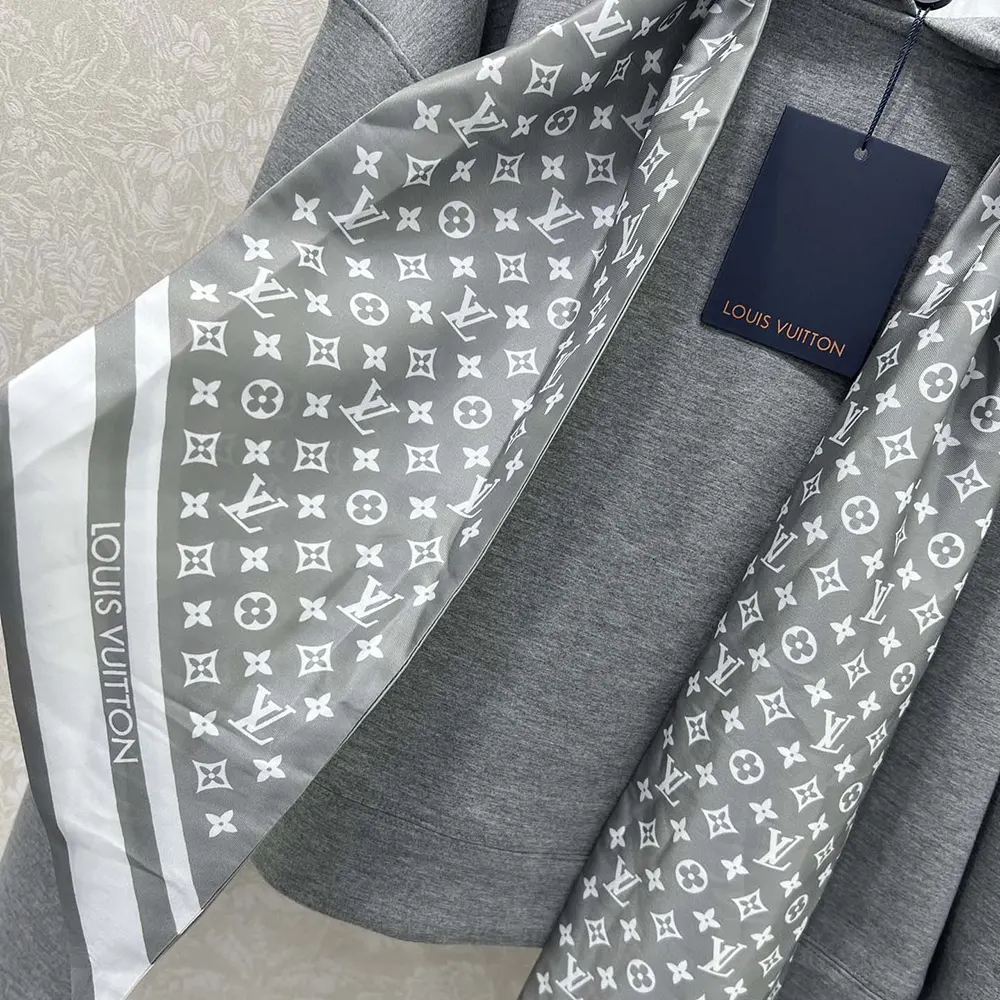 Louis Vuitton Women Cropped Monogram Scarf Hoodie 1AIR63