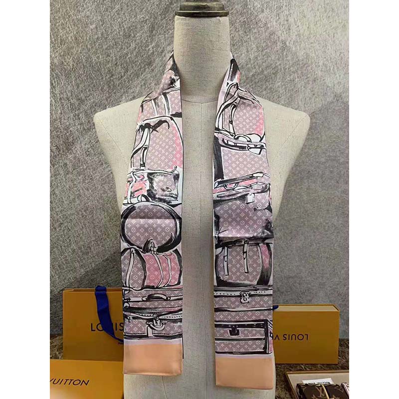 Louis Vuitton LV Women Trunks Bandeau with Trunks and Luggage Pattern-Pink