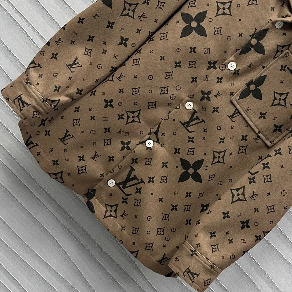 Louis Vuitton Women Monogram Double Face Wool Silk And Cashmere-Blend Overshirt 1AFYF7