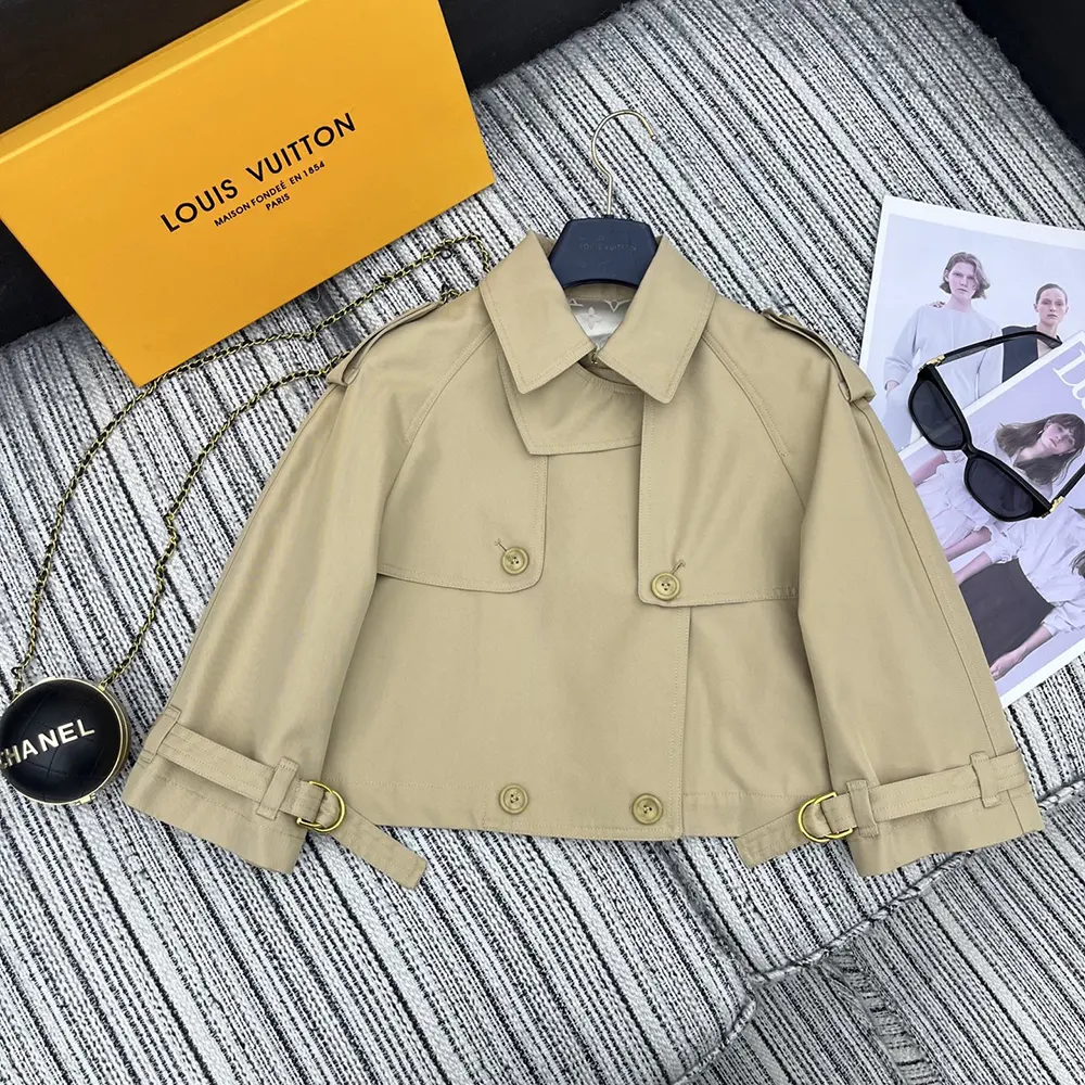 Louis Vuitton LV Women Cropped Trench Jacket 1AGNEC