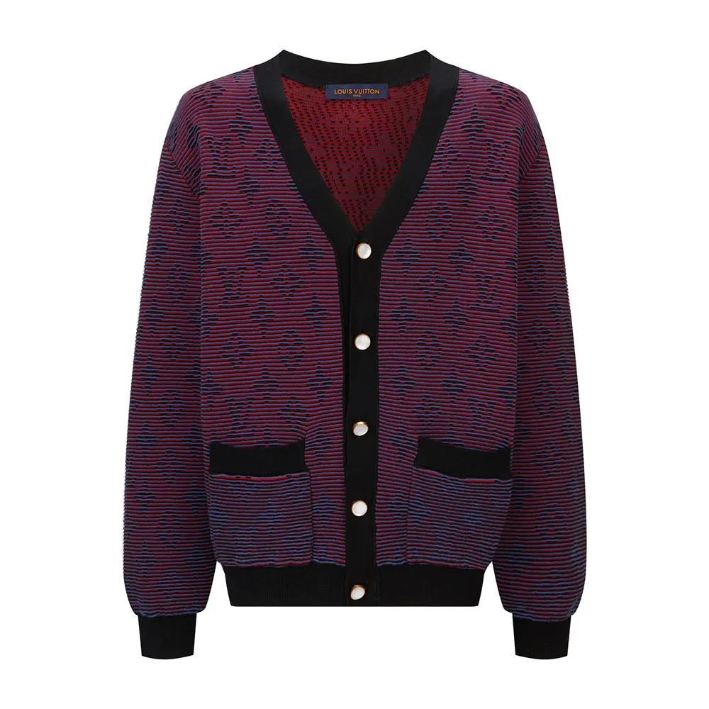 Louis Vuitton Women Optical Monogram Jacquard Cardigan 1AGTKS