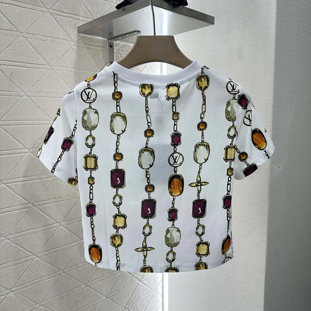 Louis Vuitton Women Necklace Print Crop Top 1AI438