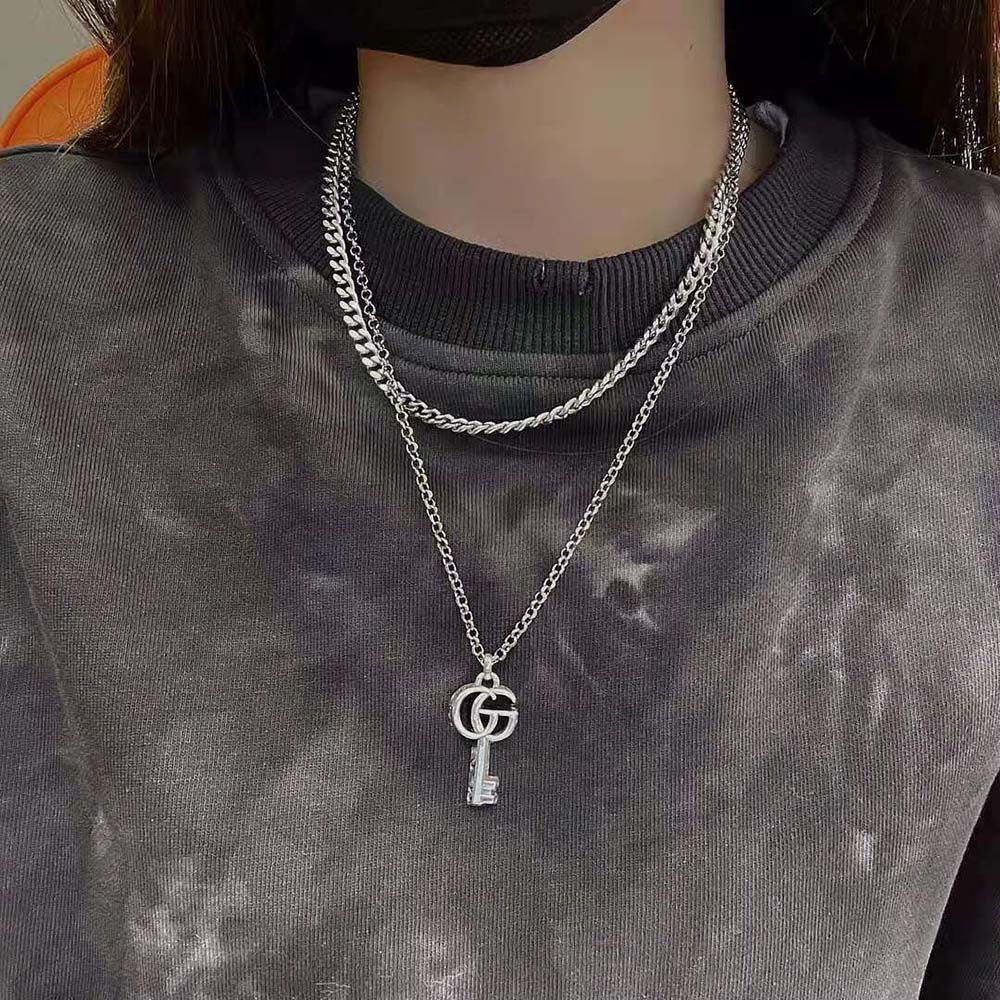 Gucci Women Double G Key Necklace