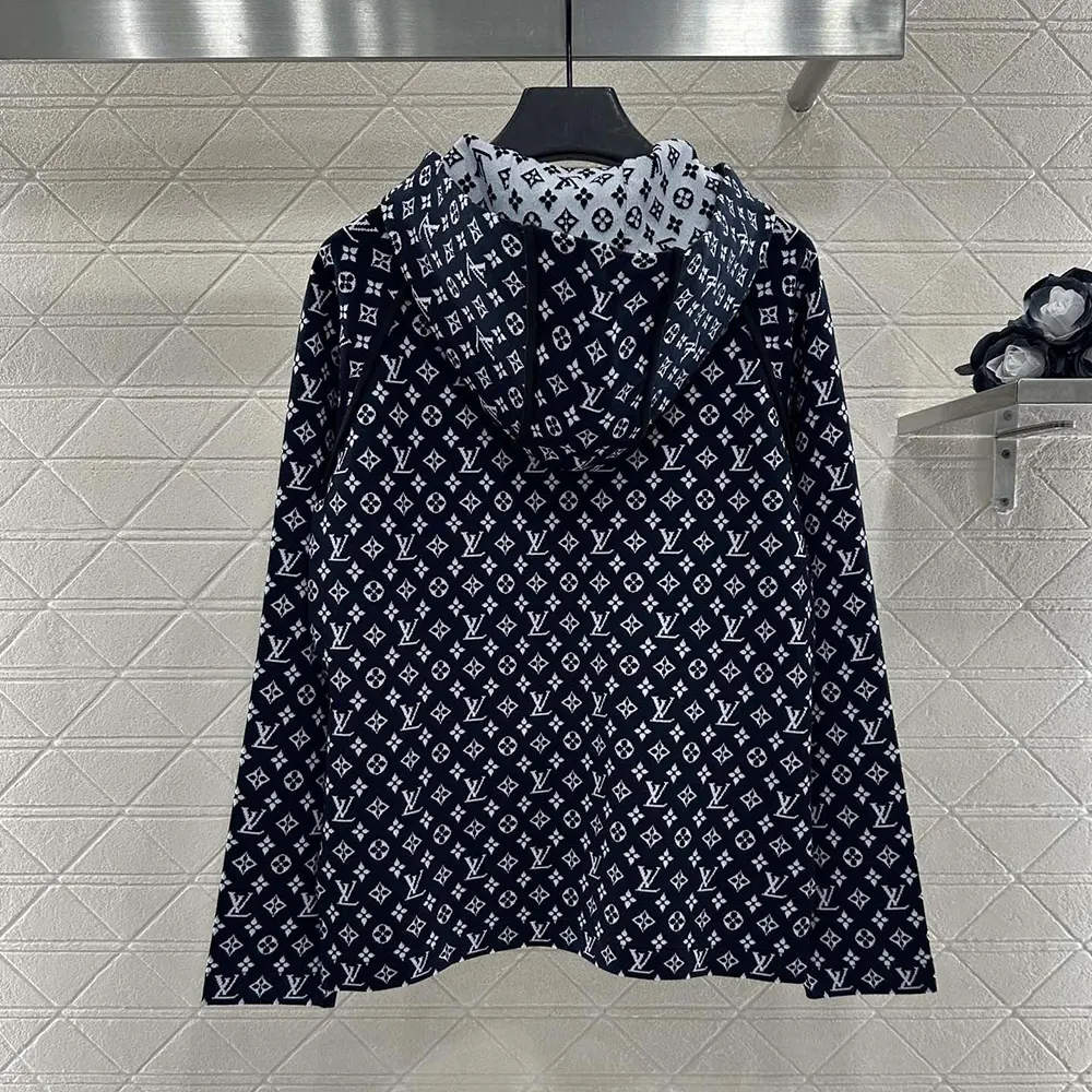 Louis Vuitton Women Monogram Jacquard Knit Hoodie 1AI789