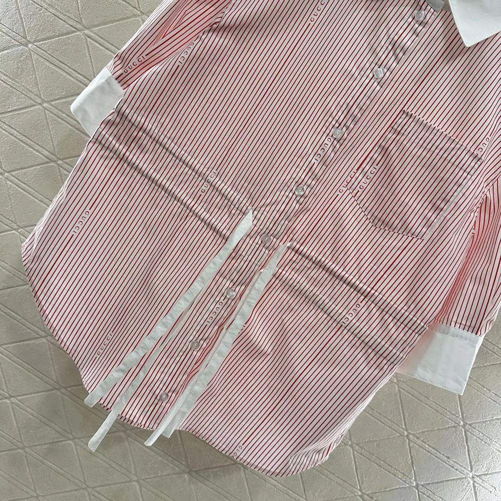 Gucci Women Cotton Fil Coupé Shirt 826588Z7ASD