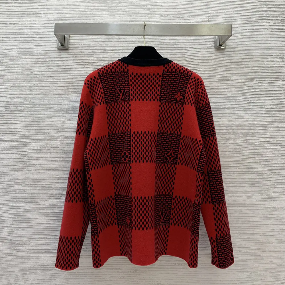 Louis Vuitton Women Damier Wool Crewneck 1AFXKG