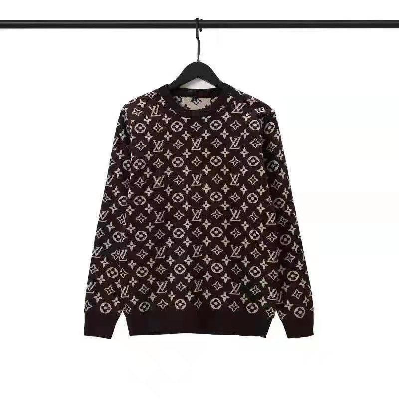 Louis Vuitton LV Women Full Monogram Jacquard Crew Neck Cotton Black