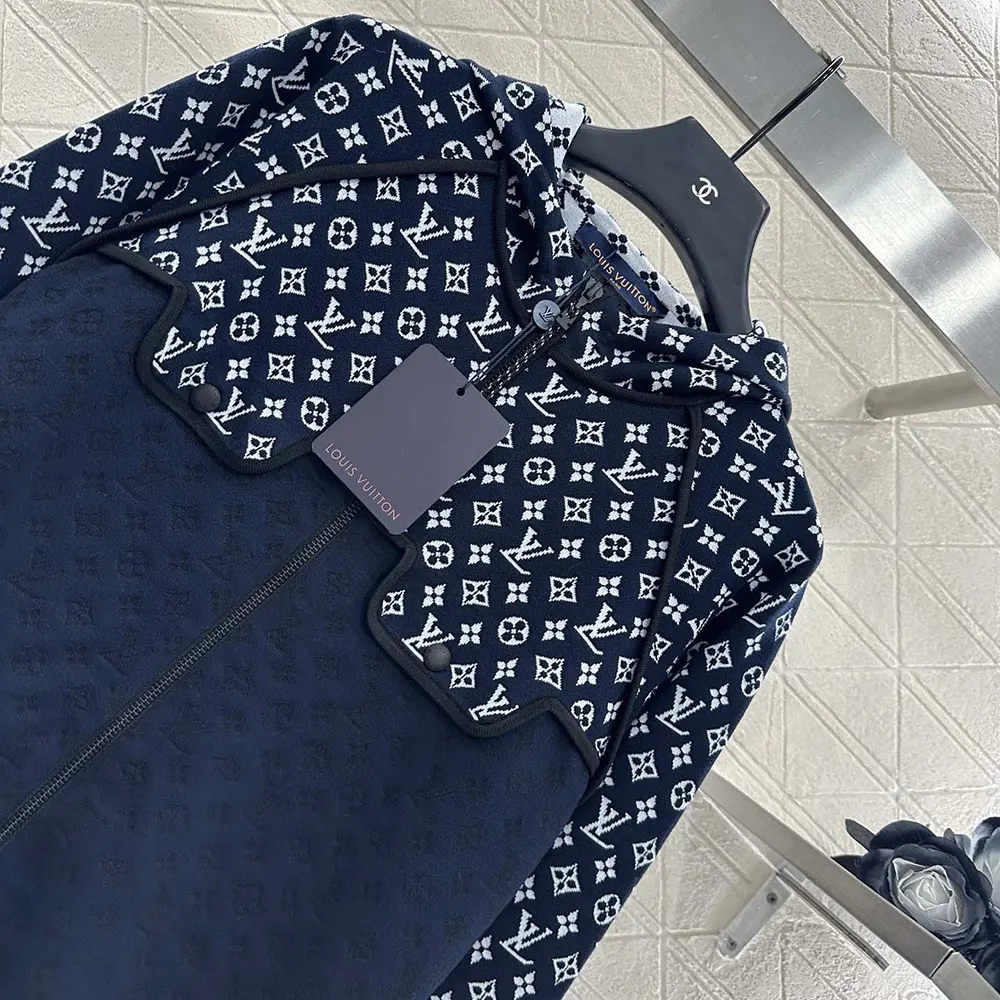 Louis Vuitton Women Monogram Jacquard Knit Hoodie 1AI789