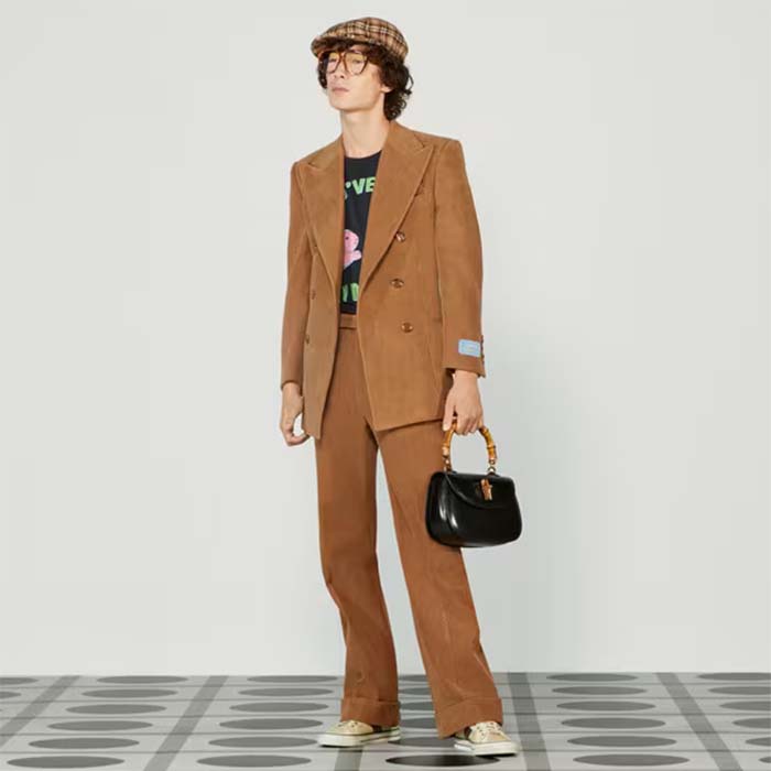 Gucci Men GG HA HA HA Bunny T-Shirt Black Medium Cotton Jersey Crewneck