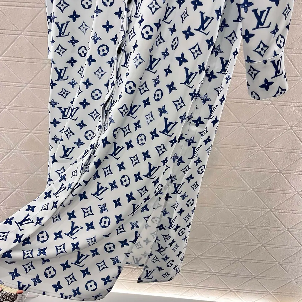 Louis Vuitton LV Women Aquarelle Monogram Shirt Dress 1AHGUO