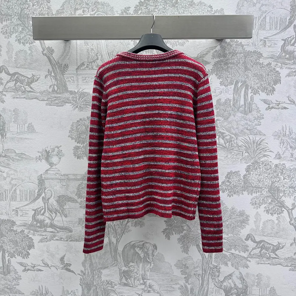 Gucci Women Wool Cotton Crewneck Cardigan 813829XKEI16549