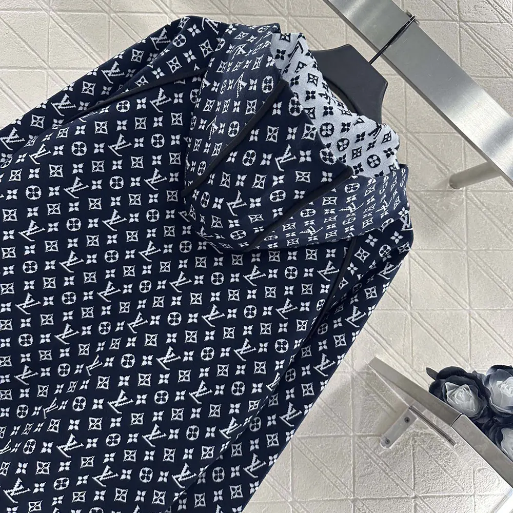 Louis Vuitton Women Monogram Jacquard Knit Hoodie 1AI789