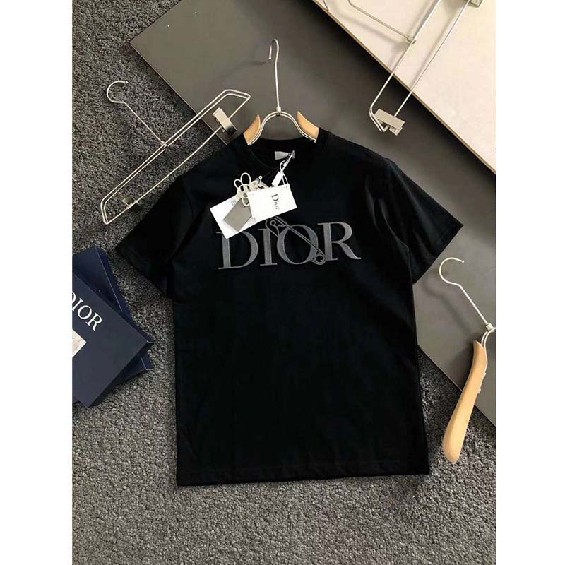 Dior Men Oversized Dior And Judy Blame T-Shirt Cotton-Black
