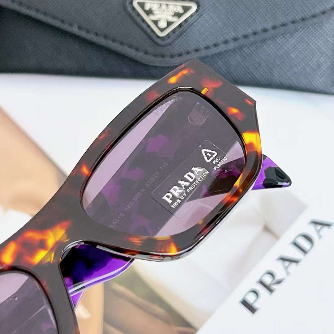 Prada Unisex Sunglasses Prada Logo 100% UVA / UVB Protection Standard Fit