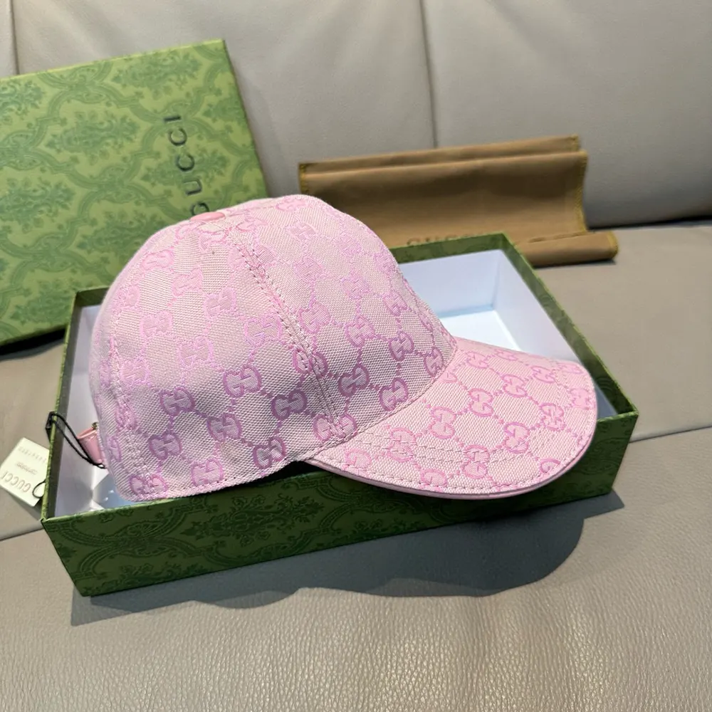 Gucci Unisex GG Canvas Baseball Hat-Pink 7484754HG625872