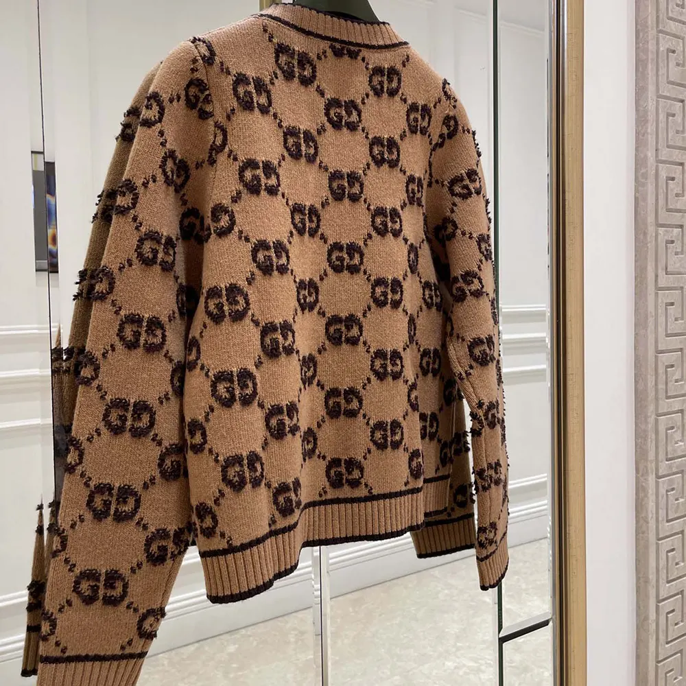 Gucci Women GG Wool Boucle Jacquard Cardigan 713300XKCNA2668