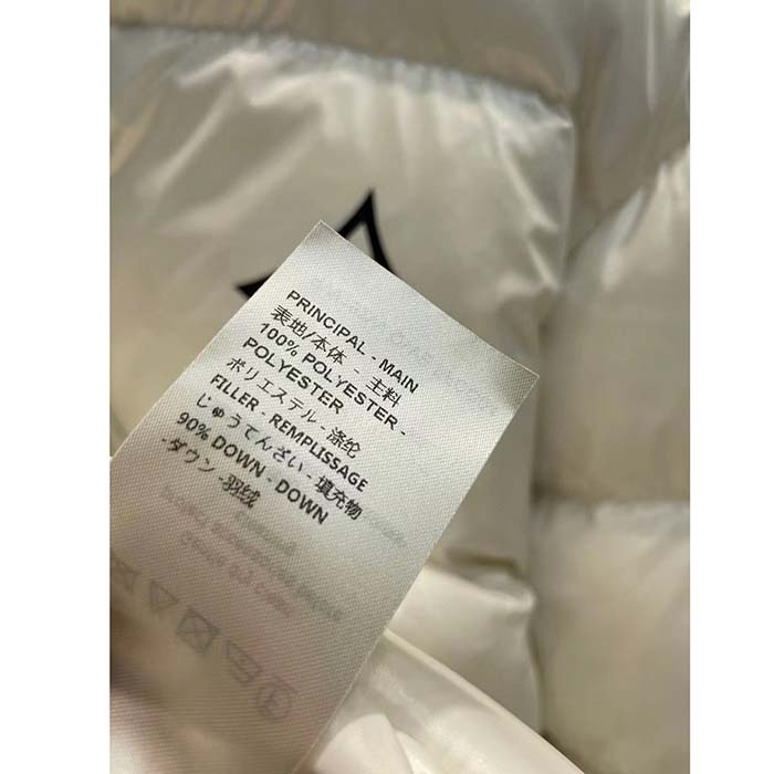 Louis Vuitton Women LV SKI Glossy Nylon Puffer Jacket Polyamide White