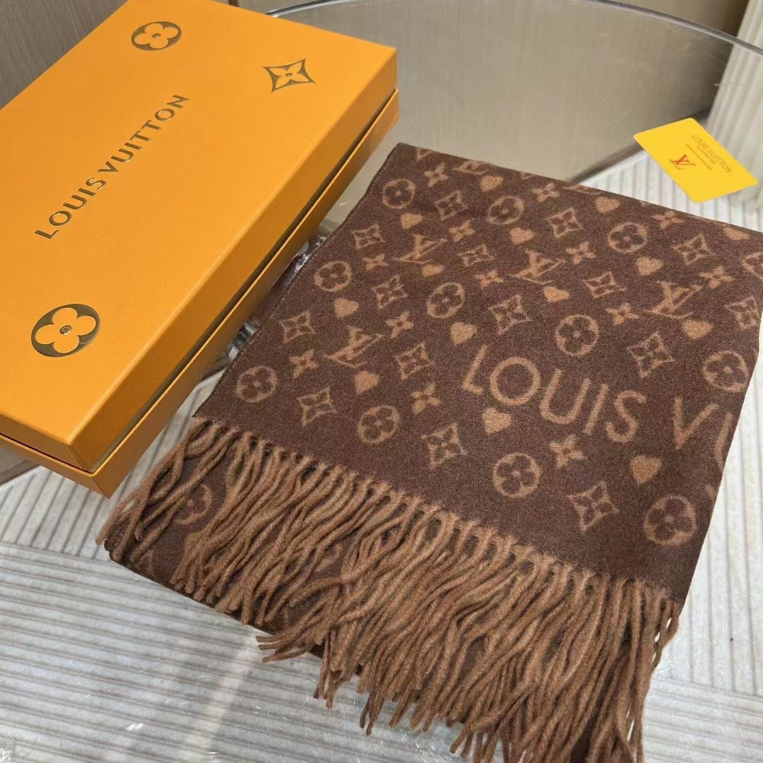 Louis Vuitton Unisex LV Game On Scarf Brown Allover Monogram M77377