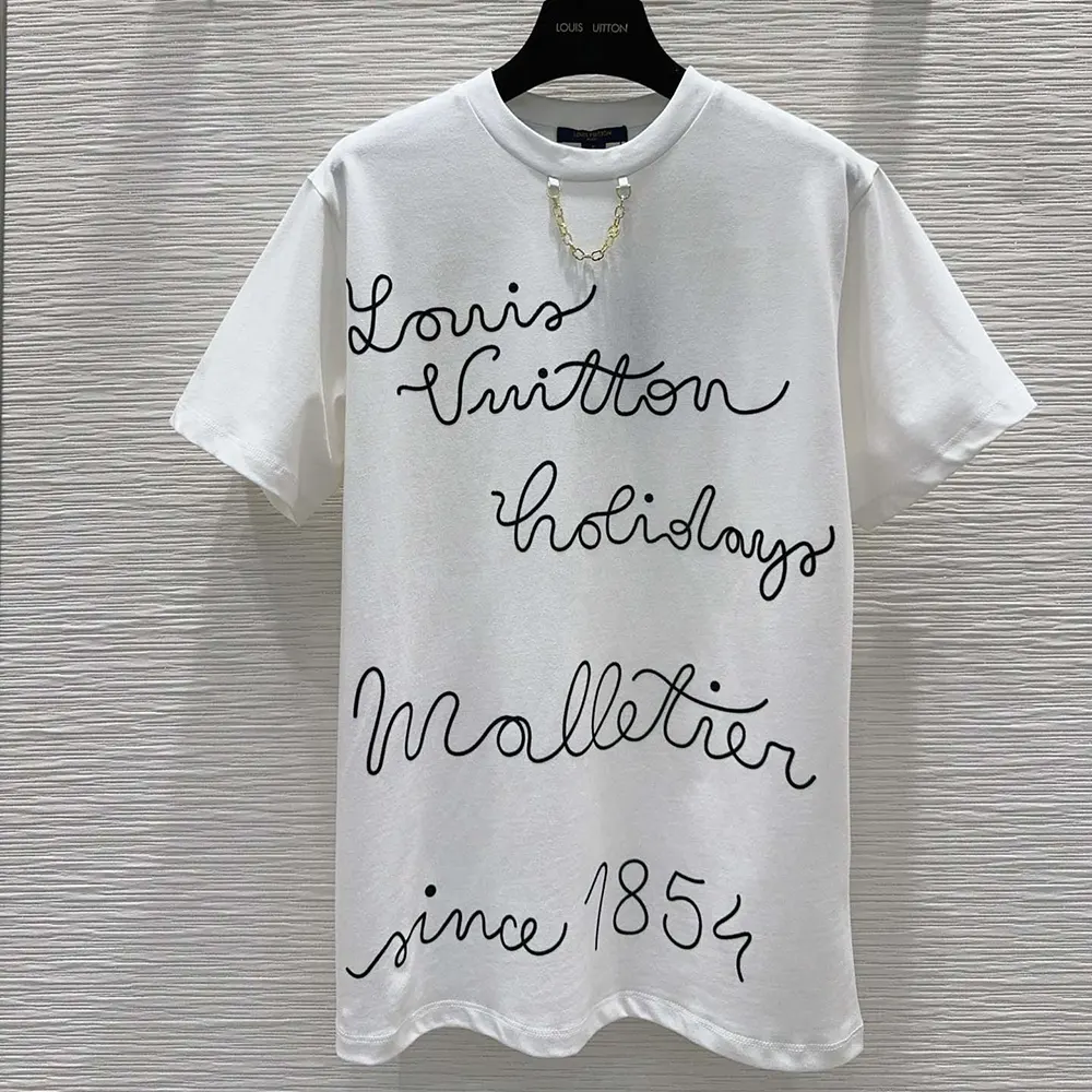 Louis Vuitton Women Embroidered LV Club T-Shirt 1AFYOX