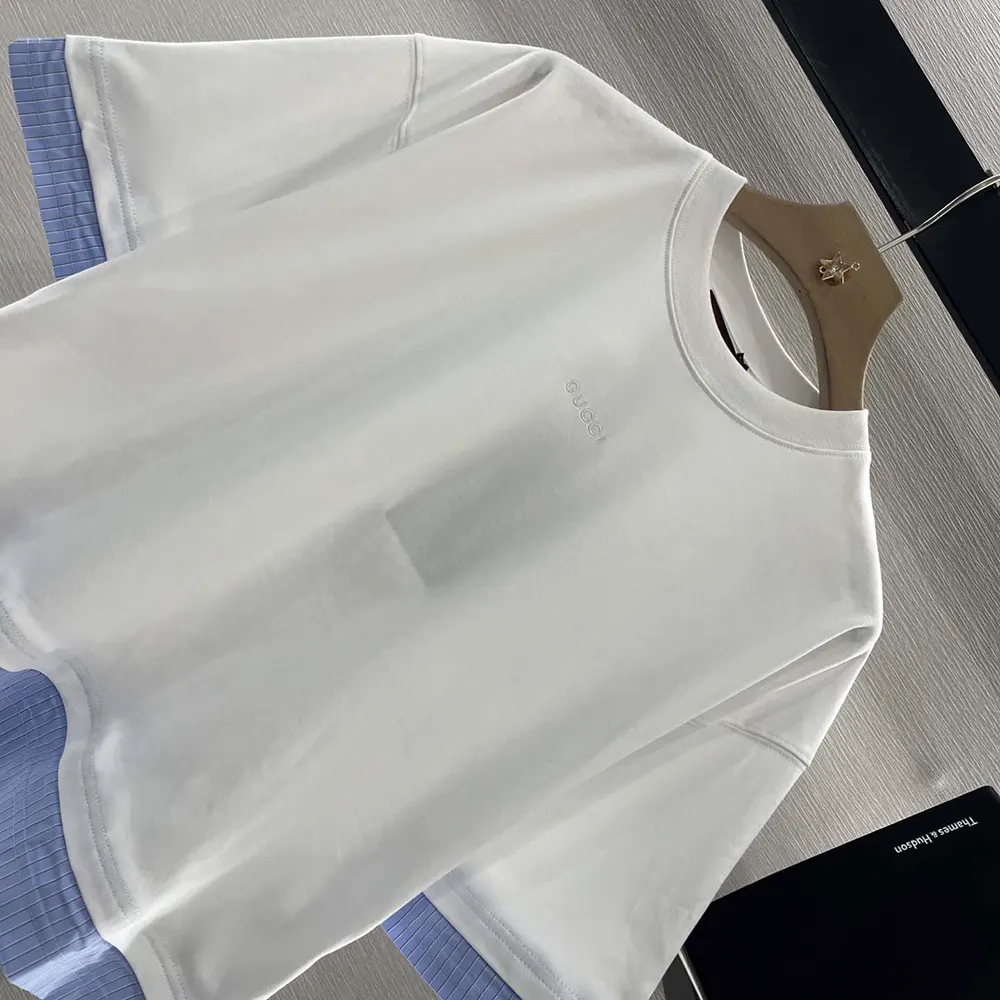 Gucci Women Soft Jersey T-shirt with Embroidery ‎833049XJHGV