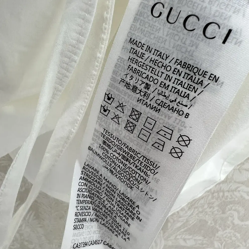 Gucci Women Cotton Poplin Shirt with Embroidery 826591