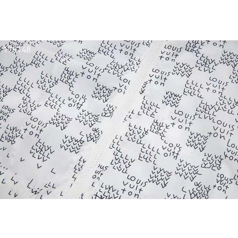 Louis Vuitton LV Women Damier Spread Windbreaker Polyester Optical White Regular Fit