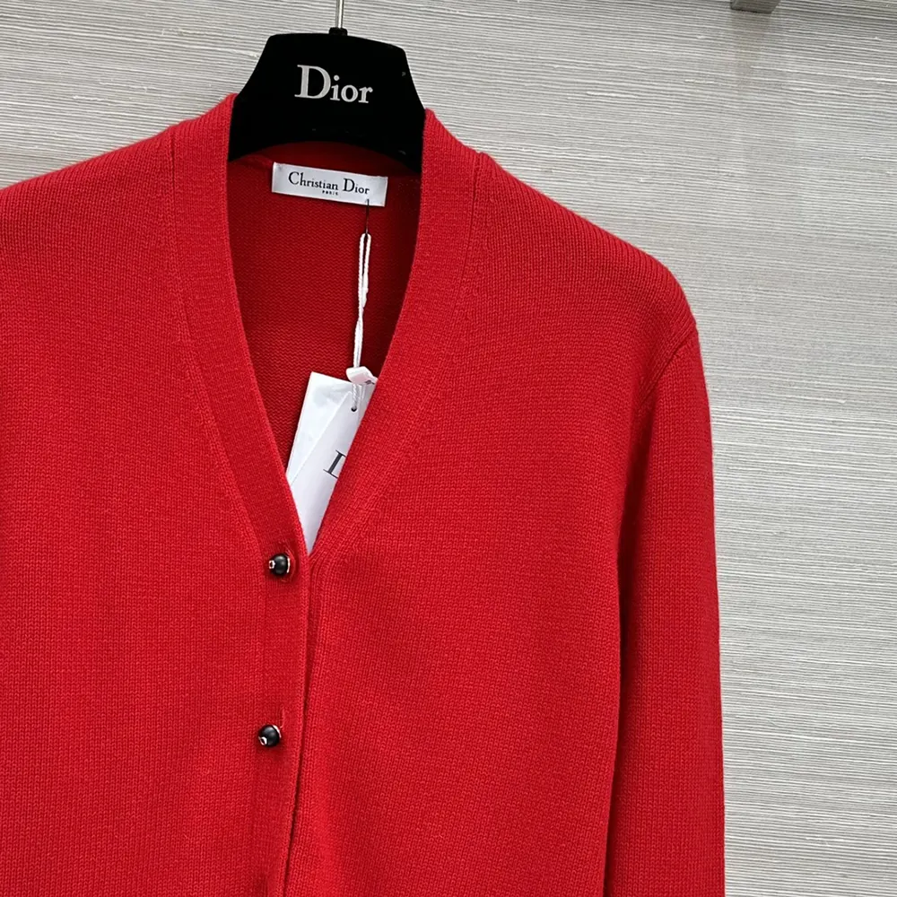 Dior Men Dioramour Twinset Red Cashmere Knit