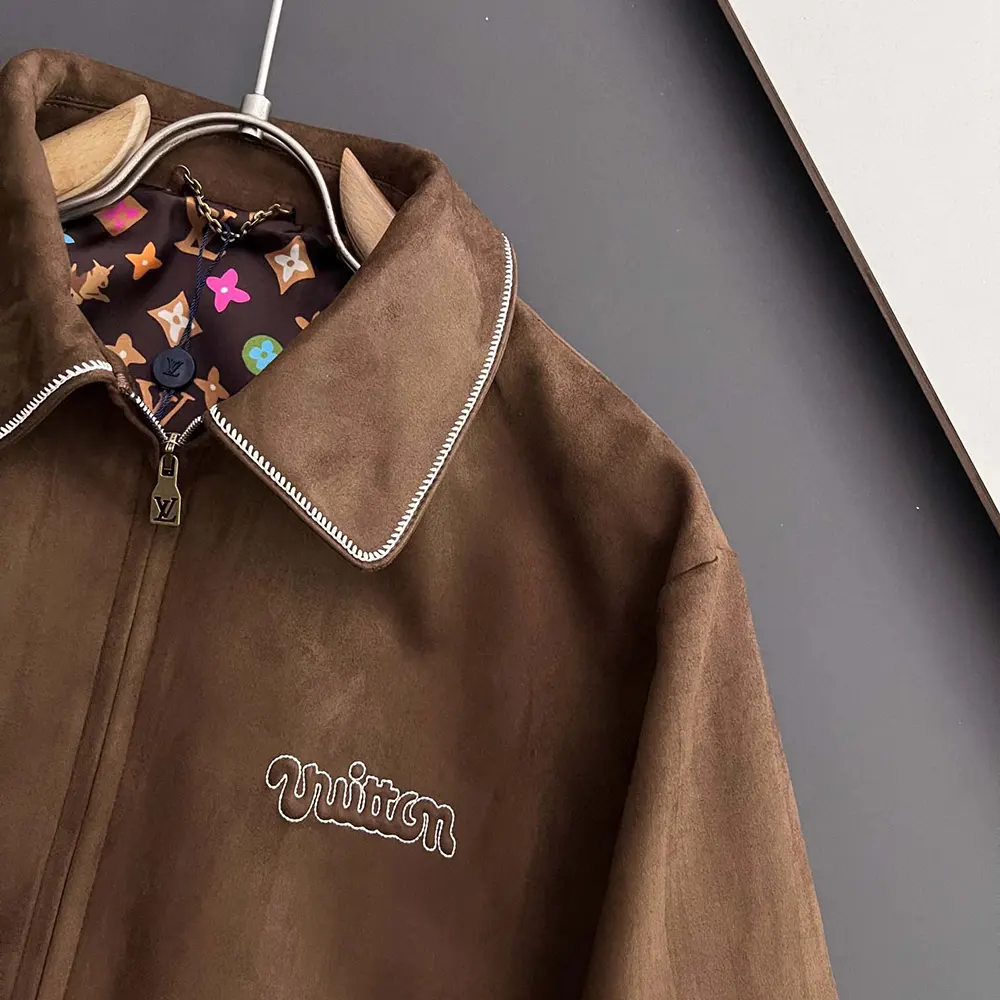 Louis Vuitton Women Embroidered Suede Calfskin Bomber 1AFPWH