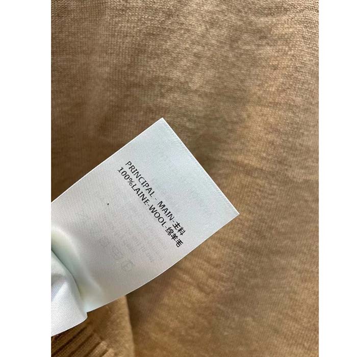 Louis Vuitton Women LV Cropped Camel Cardigan Yack Hair Silk Camel Regular Fit