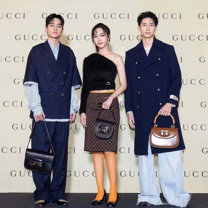 Gucci Men GG Felt Wool Coat Dark Navy Metal Buttons Gucci Cities Label Fully Lined