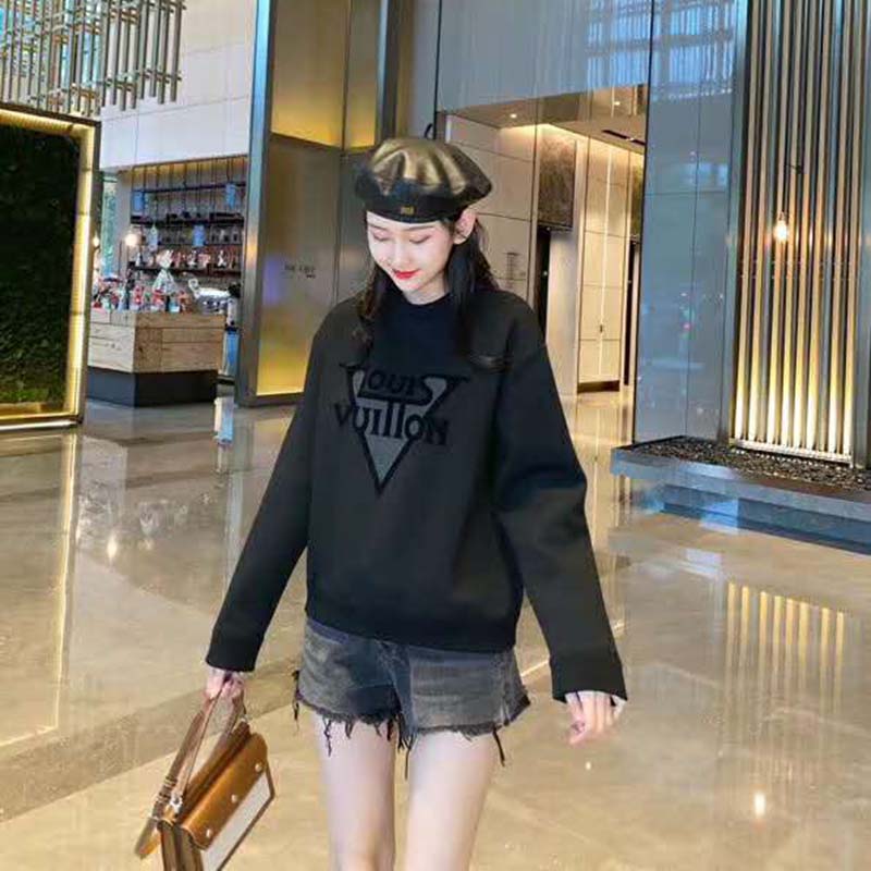 Louis Vuitton LV Women LV Midnight Sweatshirt in Cotton Jersey-Black