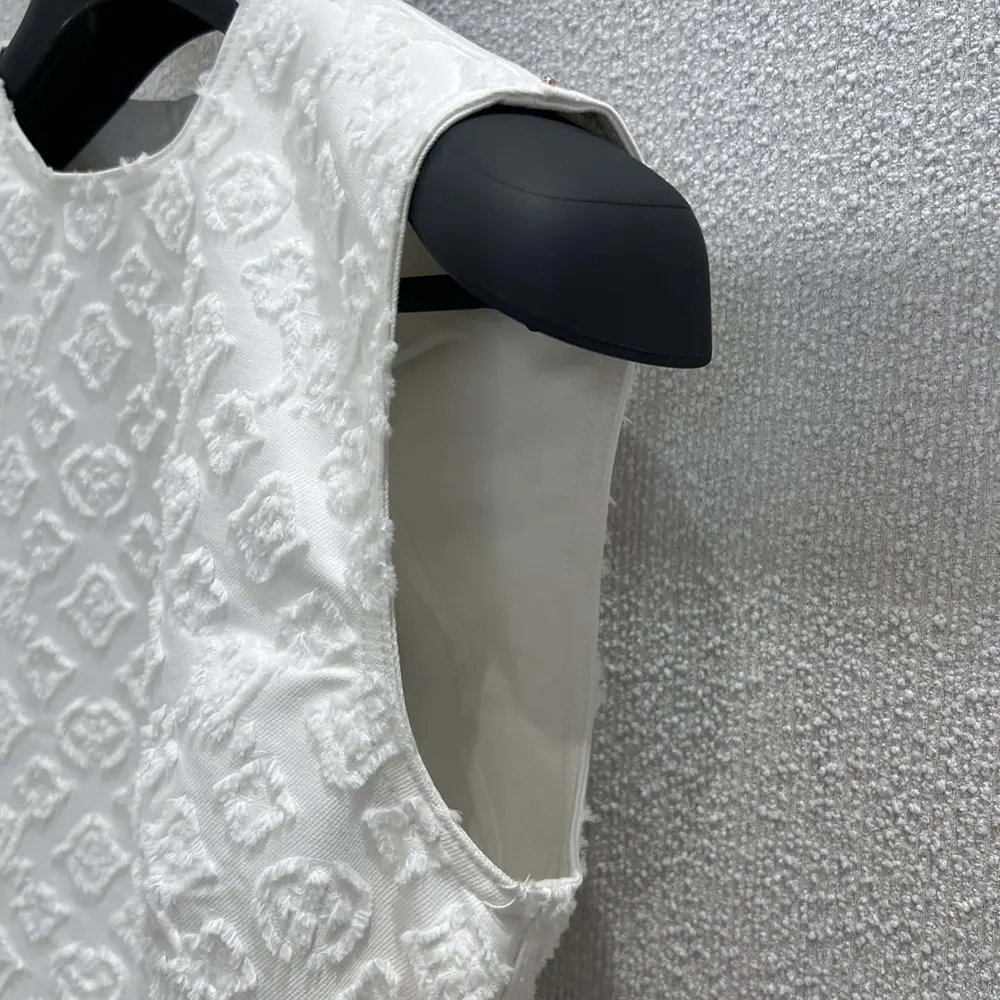 Louis Vuitton Women Monogram Fil Coupé Denim Dress 1AHHXI