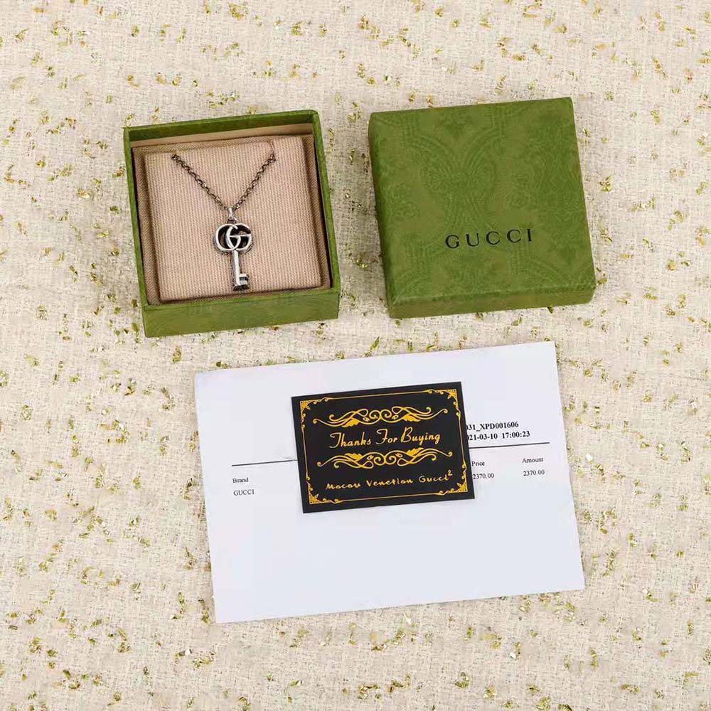 Gucci Women Double G Key Necklace