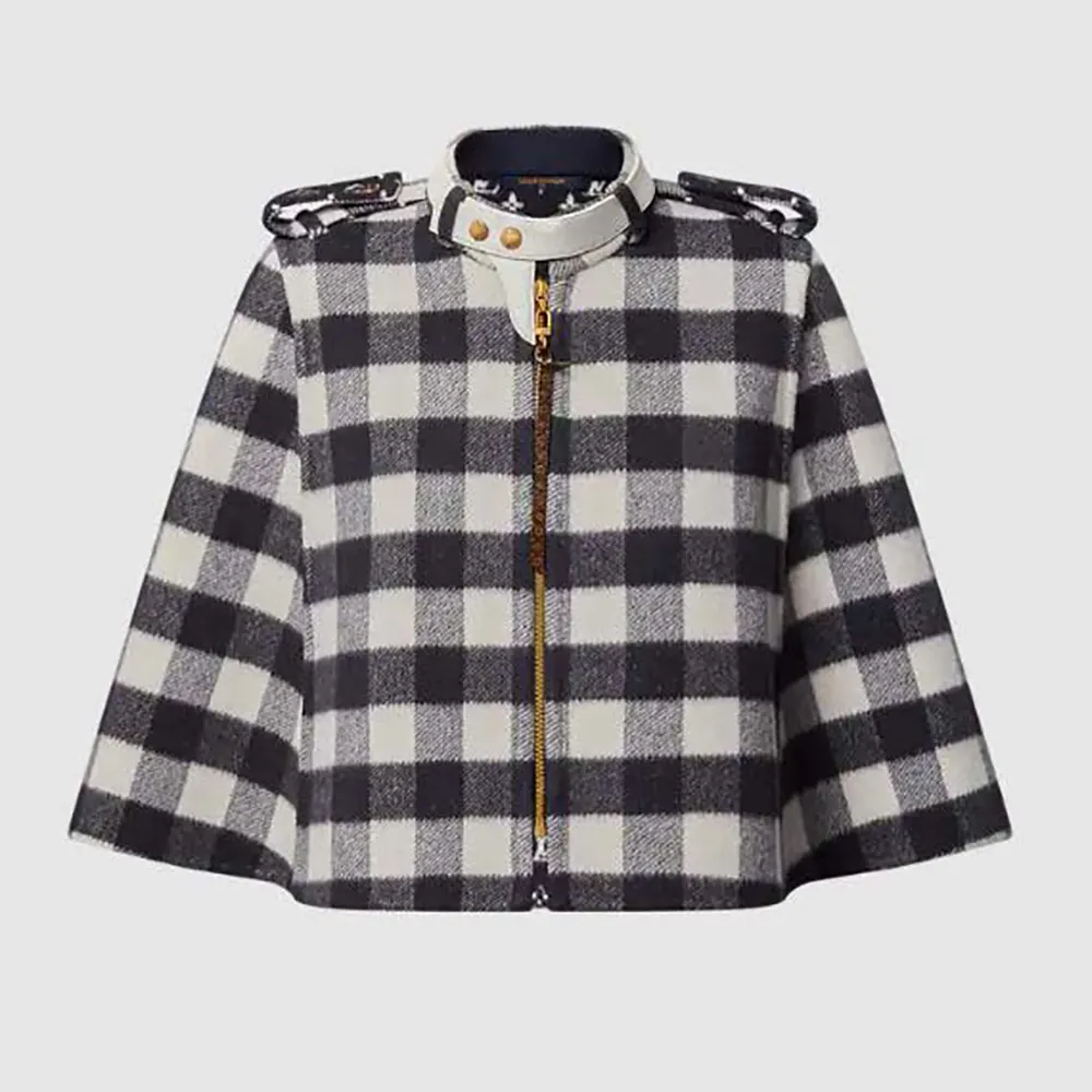 Louis Vuitton Women Double Face Check Cape 1AGPE9