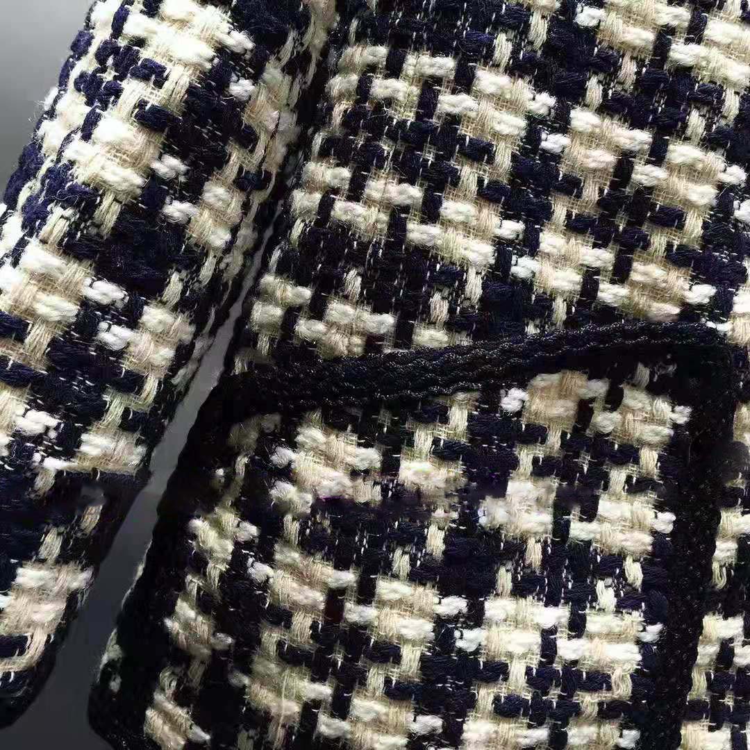 Gucci Women Houndstooth V-Neck Jacket