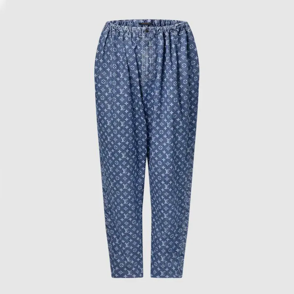 Louis Vuitton Women Monogram Denim Pants 1AI208