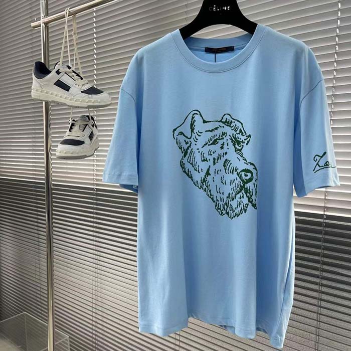 Louis Vuitton Women LV Graphic Short-Sleeved Crewneck Regular Fit 1AFPY4