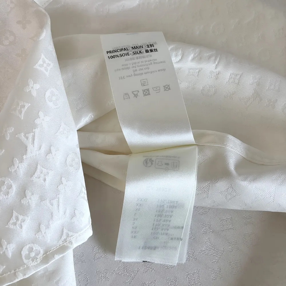 Louis Vuitton Women Monogram Long-Sleeved Silk Shirt 1AFJUE