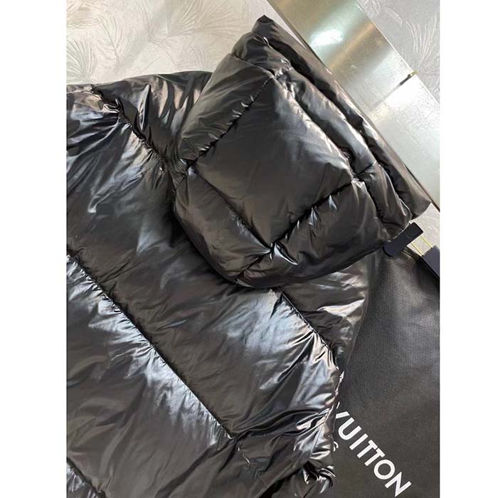Louis Vuitton Women LV SKI Glossy Nylon Puffer Jacket Polyamide Black