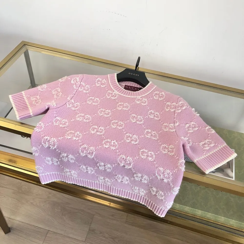 Gucci Women GG Wool Boucle Jacquard Top 770059XKCNA6011