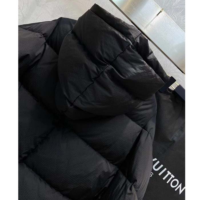 Louis Vuitton LV Women Monogram Accent Pillow Puffer Cape Black Regular Fit