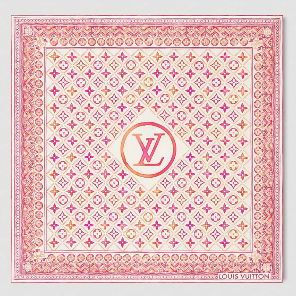 Louis Vuitton Women LV Tiles Square 90-Pink M77219
