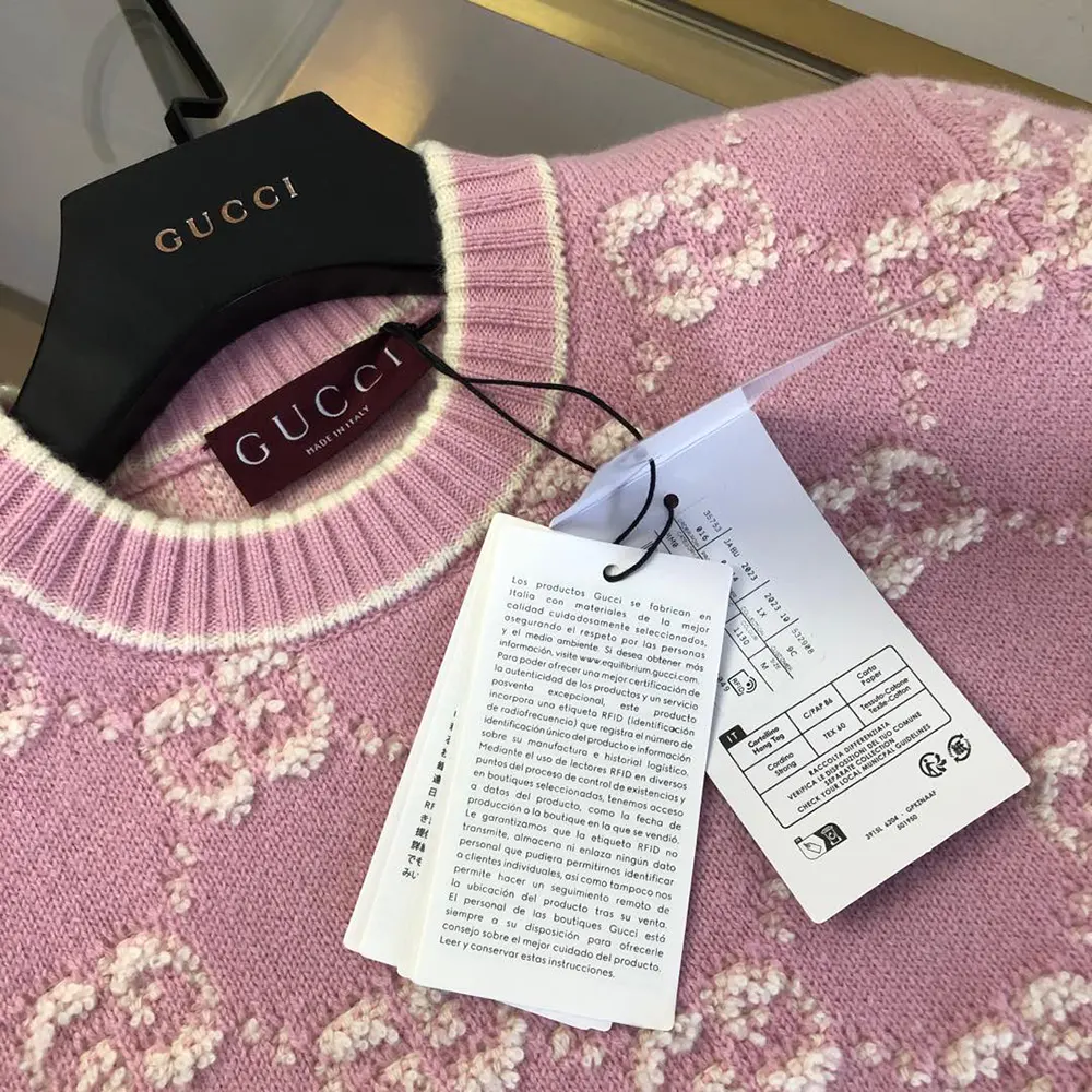 Gucci Women GG Wool Boucle Jacquard Top 770059XKCNA6011