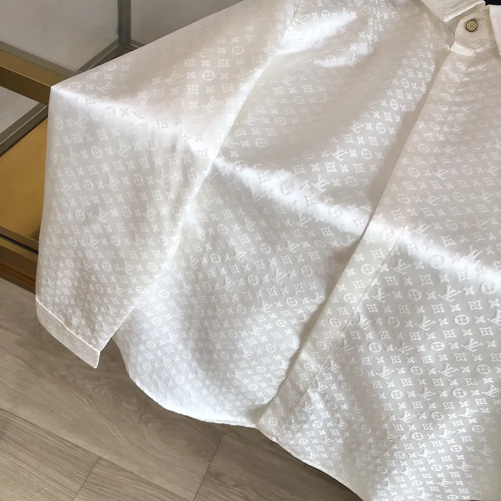 Louis Vuitton Women Monogram Long-Sleeved Silk Shirt 1AFJUE
