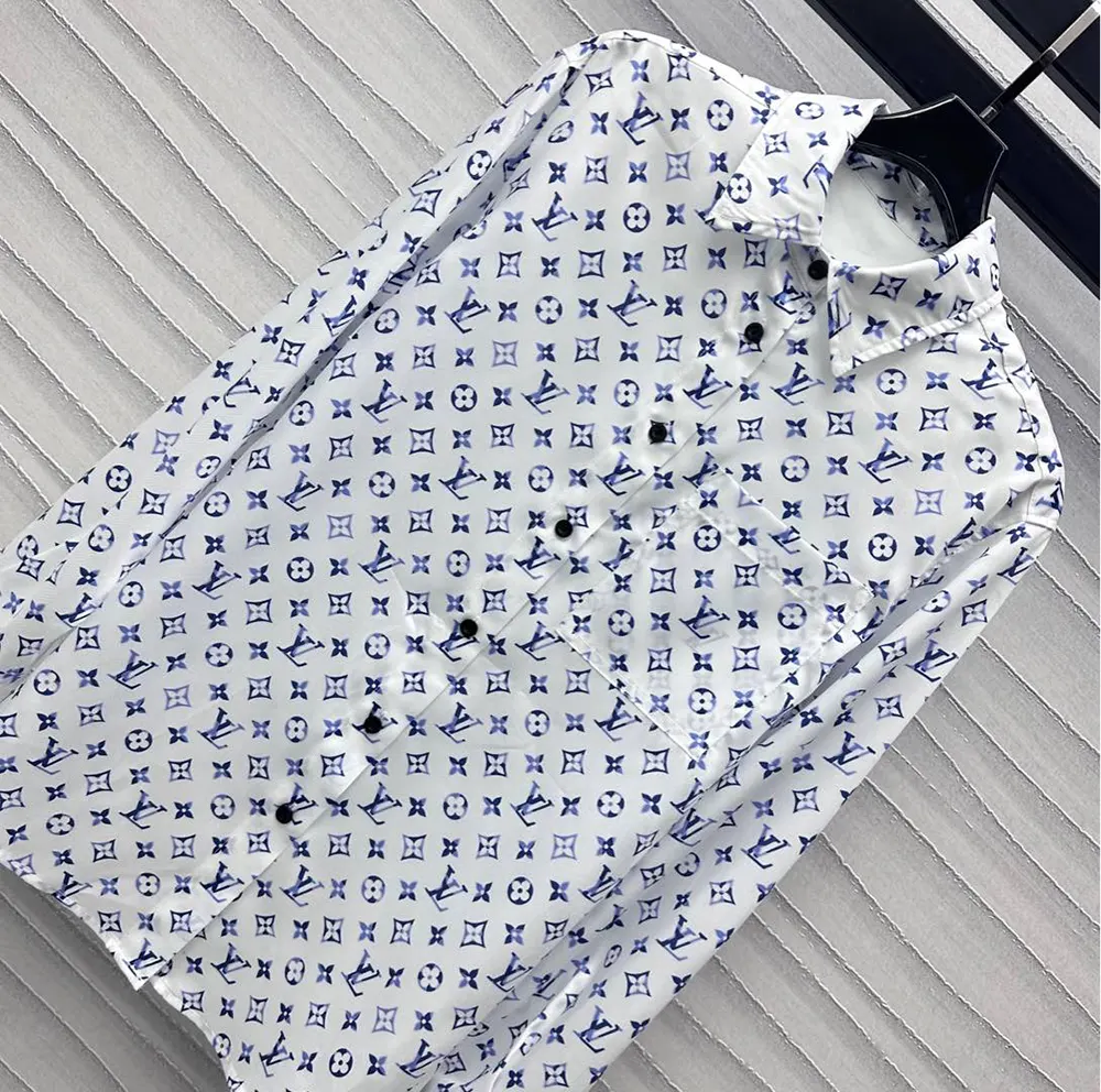 Louis Vuitton LV Women Aquarelle Monogram Silk Shirt 1AHGW8