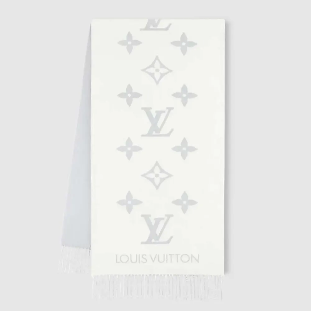 Louis Vuitton Unisex Reykjavik Scarf-Light Grey M90838