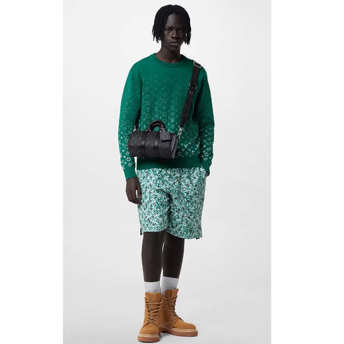 Louis Vuitton Men Monogram Gradient Cotton Crewneck Regular Fit Allover Monogram Gradient Motif